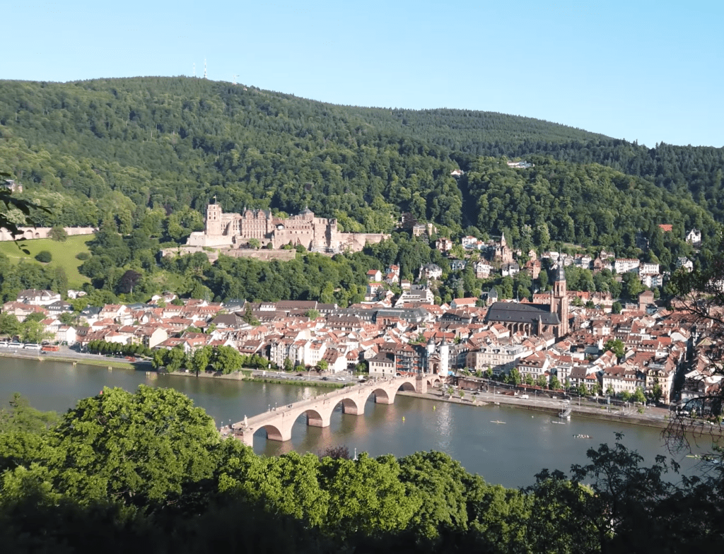 Ausblick über Heidelberg vom Schlangenweg