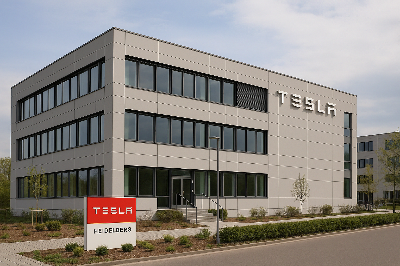 geplanter Tesla-Standort in Heidelberg - Bürogebäude